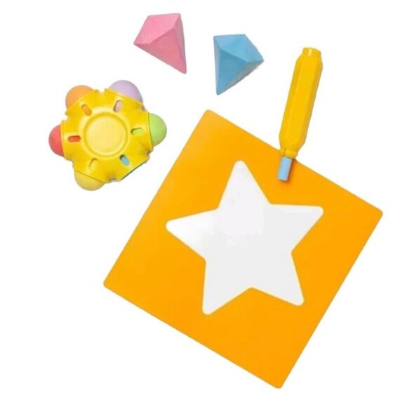 Sidewalk Chalk Bucket & Accessory Set 40 PC Washable Non-toxic Sun Squad Ages 4+ - Picture 3 of 7